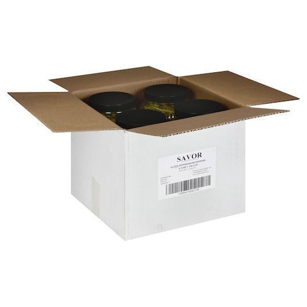 Savor Imports Sliced Pepperoncini Pepper, 1 Gallon -- 4 per case