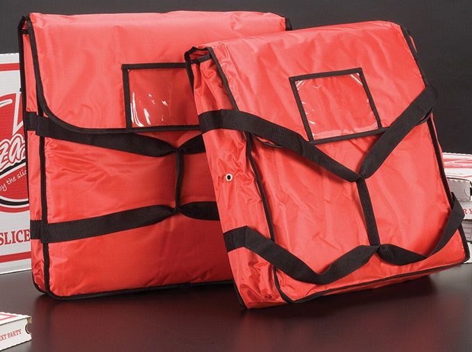 American Metalcraft Heavy Nylon Red With Black Deluxe Pizza Delivery Bag, 18 X 18 X 5 Inch -- 10 Per Case