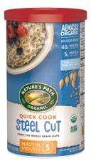 Natures Path Quick Cook Steel Cut Oats, 24 Ounce -- 6 per case.