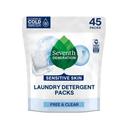 Seventh Generation Free and Clear Detergent Pack, 45 Count -- 8 per case