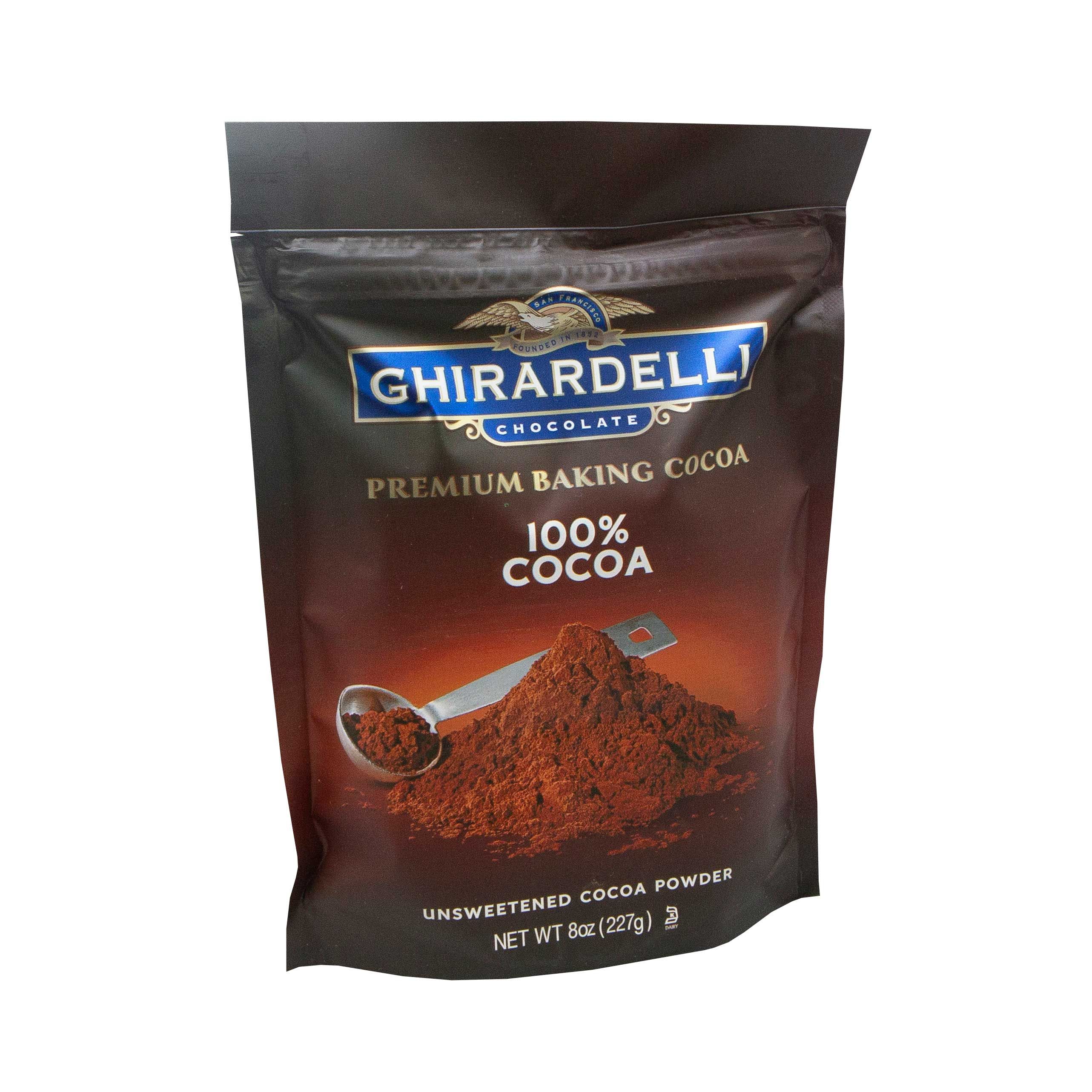 Ghirardelli 100 Percent Unsweetened Cocoa Powder, 8 Ounce -- 6 Per Case