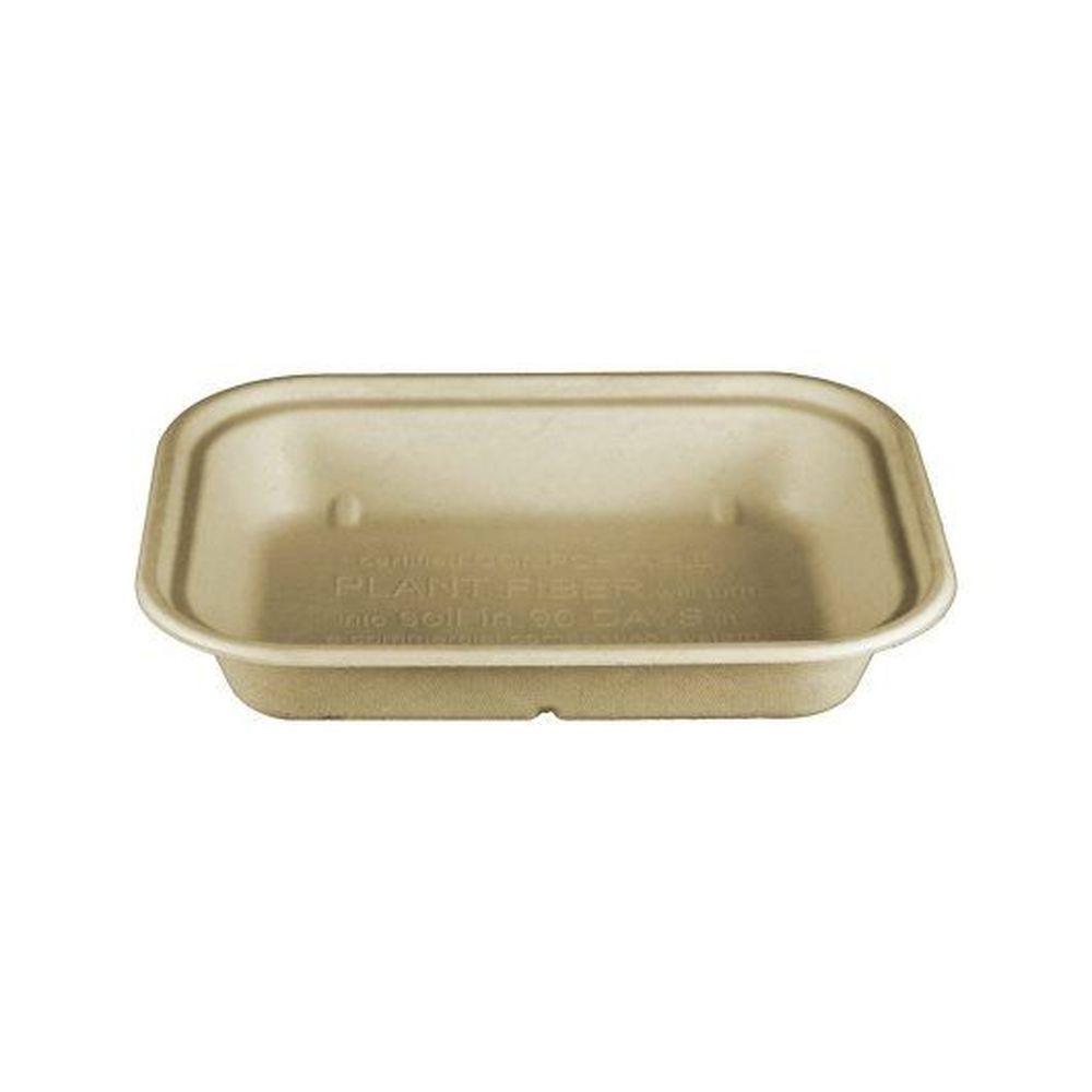 World Centric Single Compartment Laminated Tray, 50 Count -- 8 Per Case