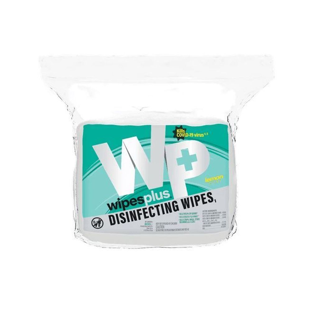 Cfs Brands Wipesplus Disinfecting Surface Wipes, Refill Bag, 800 Count -- 4 Per Case