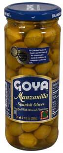 Goya Manzanilla Spanish Olives, 9.5 Ounce -- 12 per case