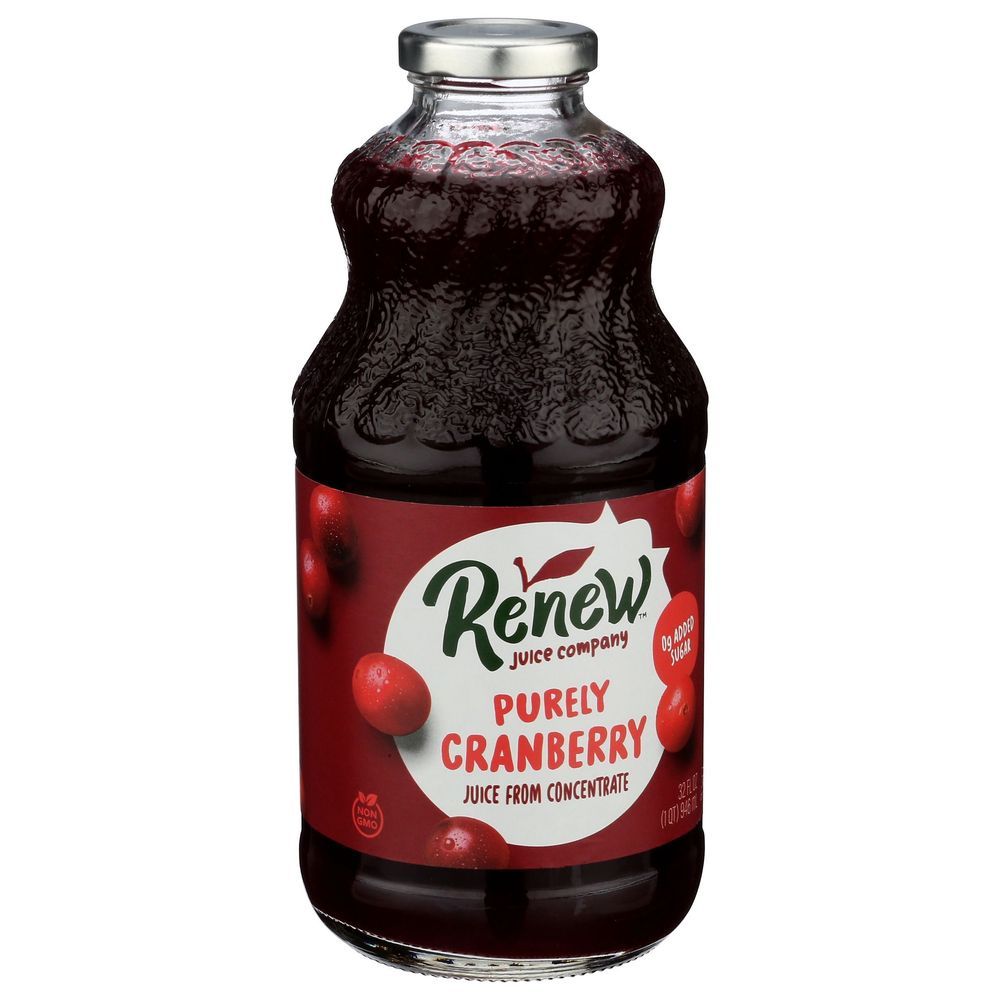Renew Purely Cranberry Juice, 32 Fluid Ounce -- 6 Per Case