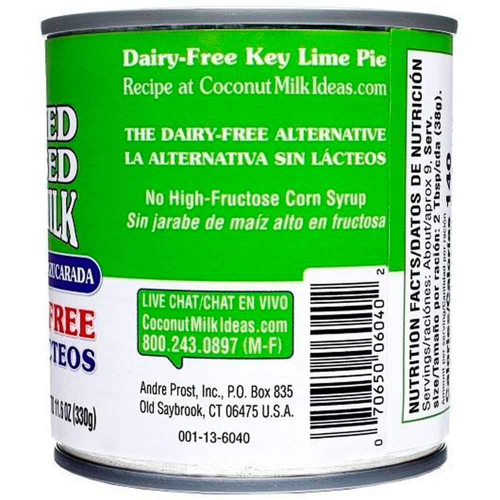 Andre Prost Sweetened Condensed Coconut Milk, Display Tray, 11.6 Ounce -- 12 Per Case