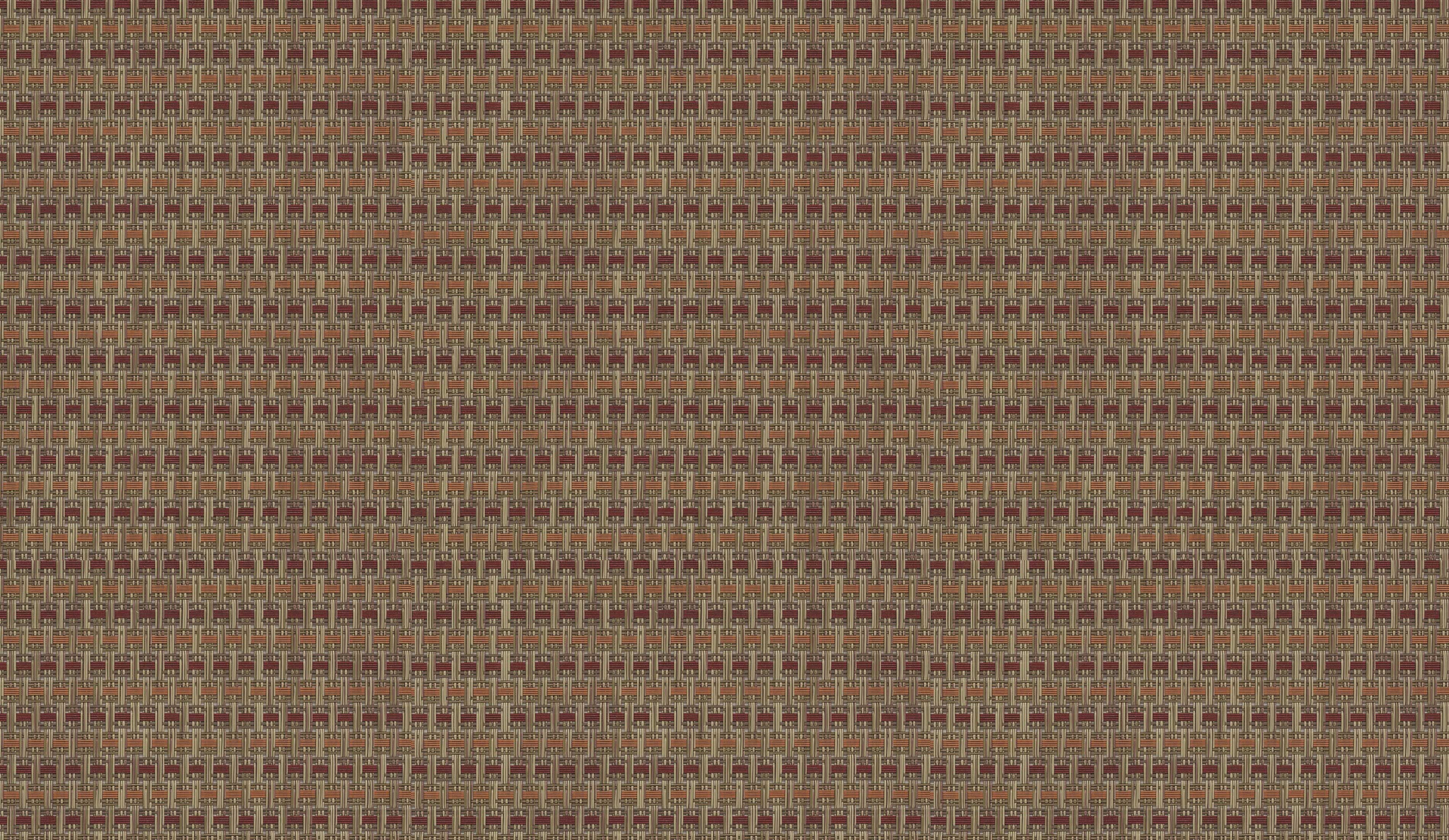 Chef Revival Open Basket Weave Tan Orange Rust Rectangle Placemat, 13 X 19 Inch -- 12 Per Case