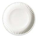 AJM Packaging White Paper Round Uncoated Plate, 9 inch Diameter -- 1000 per case