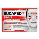 Sudafed PE Non Drowsy Pressure and Pain Acetaminophen Caplets - 24 count per pack -- 72 packs per case