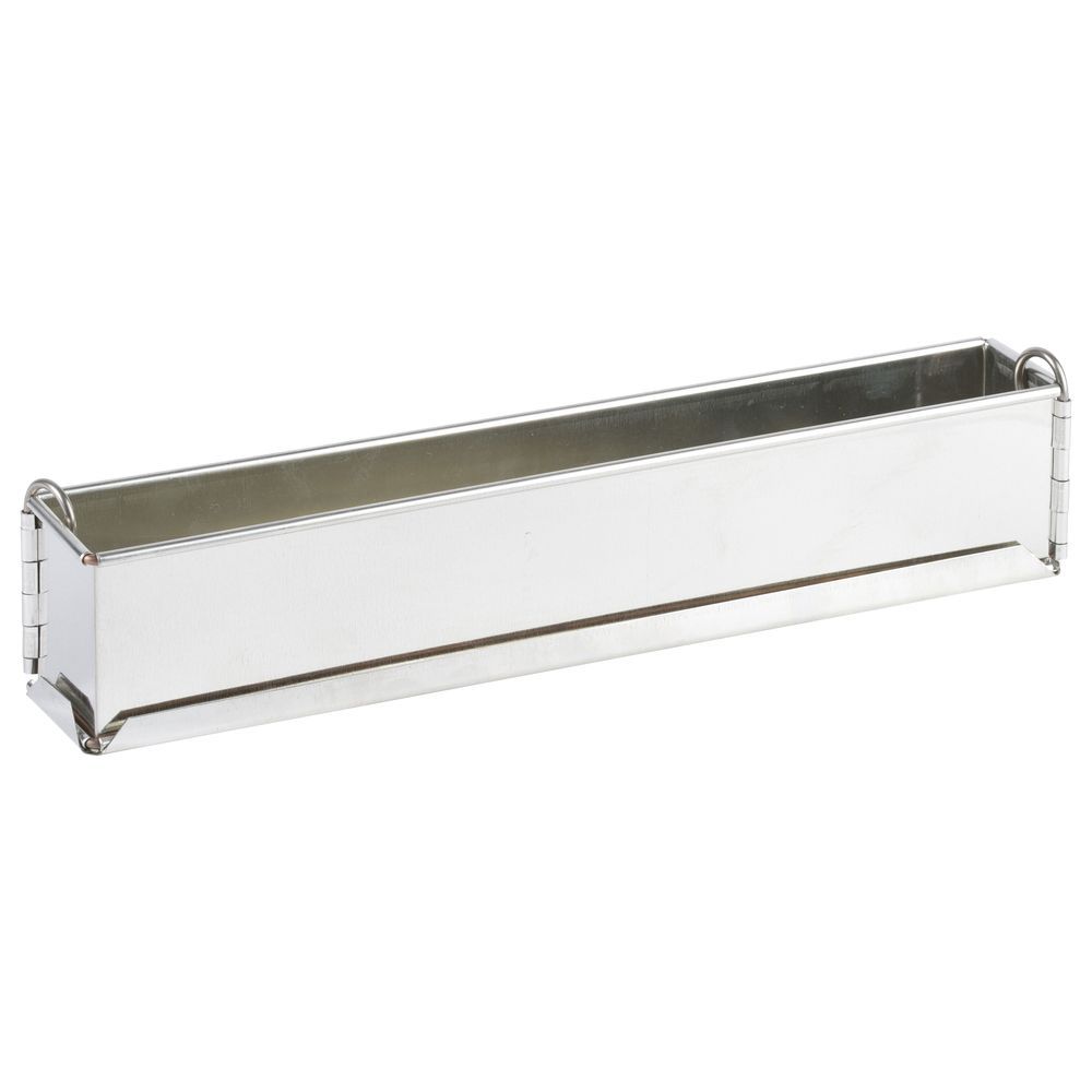 Gobel Tin Plate Mini Springform Long Plain Loaf Pan With Removable Bottom, 2.4 Inch Height Cavity