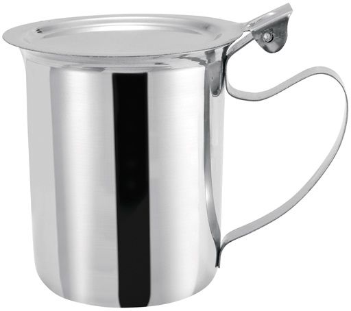 Winco Stainless Steel Creamer Server With Stackable Cover, 10 Ounce -- 120 Per Case