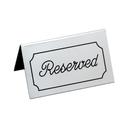 Cal-Mil Gray with Black Double-Sided Reserved Tent Sign, 5 x 1 x 3 inch -- 12 per case