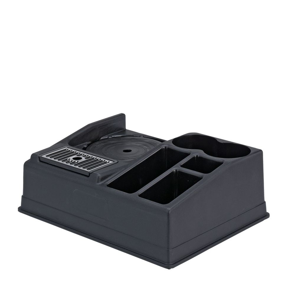 Service Ideas Black Single Airpot and Condiment Station, 13.25 inch Width x 5.75 inch Height