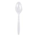 Bunzl Prime Source Heavy Weight Polystyrene Disposable White Teaspoon -- 1000 per case