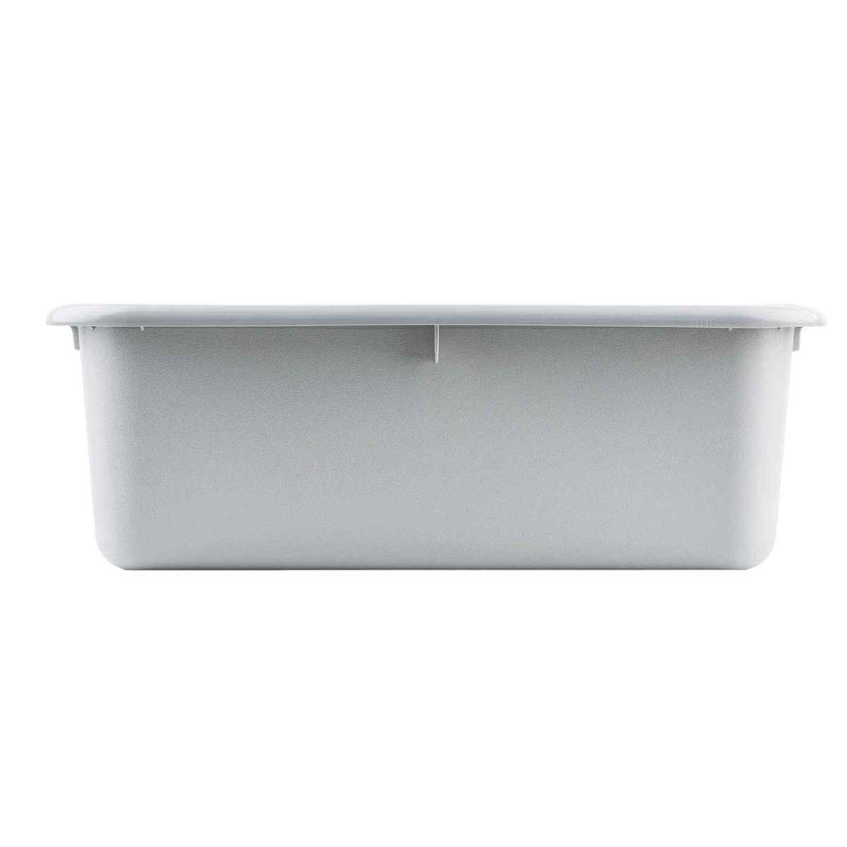 Tablecraft Gray High Density Polypropylene Tote Box, 21.5 X 15.75 X 7 Inch -- 12 Per Case