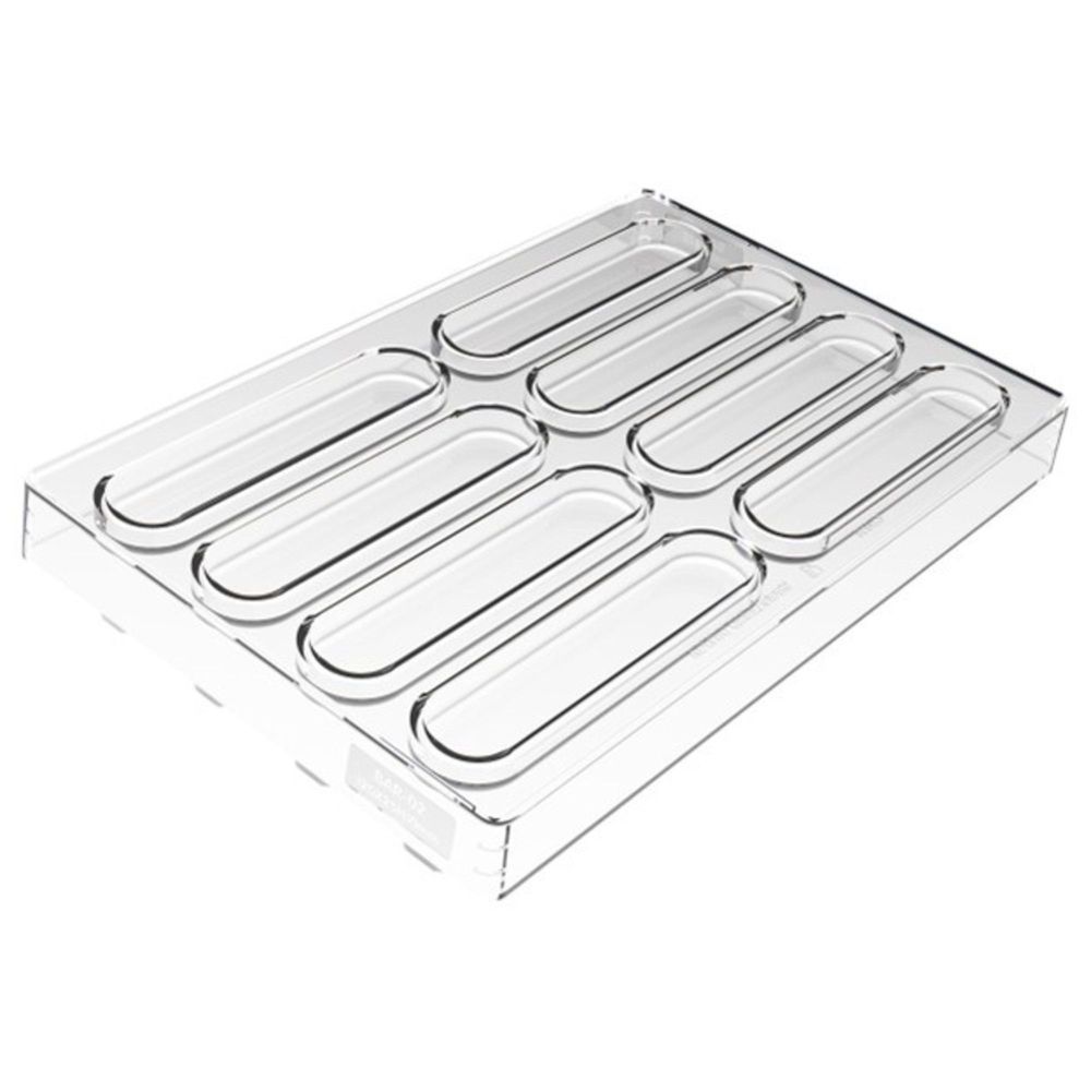 Silikomart Chocado 8 Cavities Sisma Bar Kit Silicone Mold, 4.75 X 0.98 X 0.39 Inch Cavity