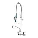 Krowne Royal Series 8 inch Center Wall Mount Pre-Rinse with Wall Bracket and 12 inch Spout Add-On Faucet