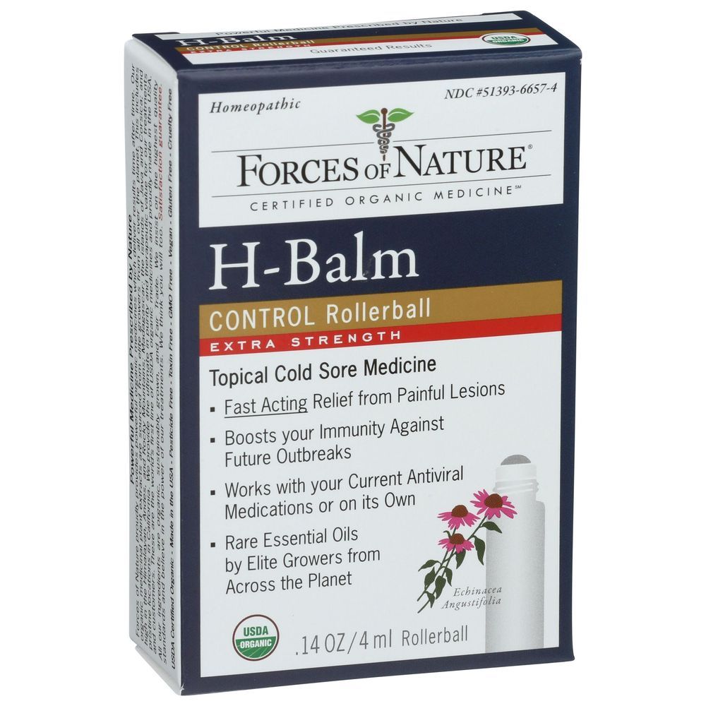 Forces Of Nature Organic H-balm Topical Cold Core Medicine, 4 Ml