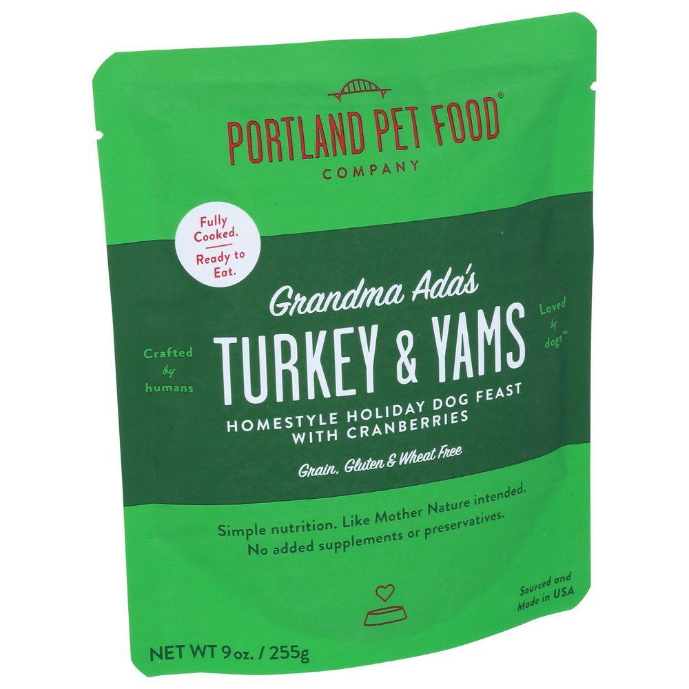 Portland Pet Food Turkey And Yams Homestyle Dog Meal, 9 Ounce -- 8 Per Case