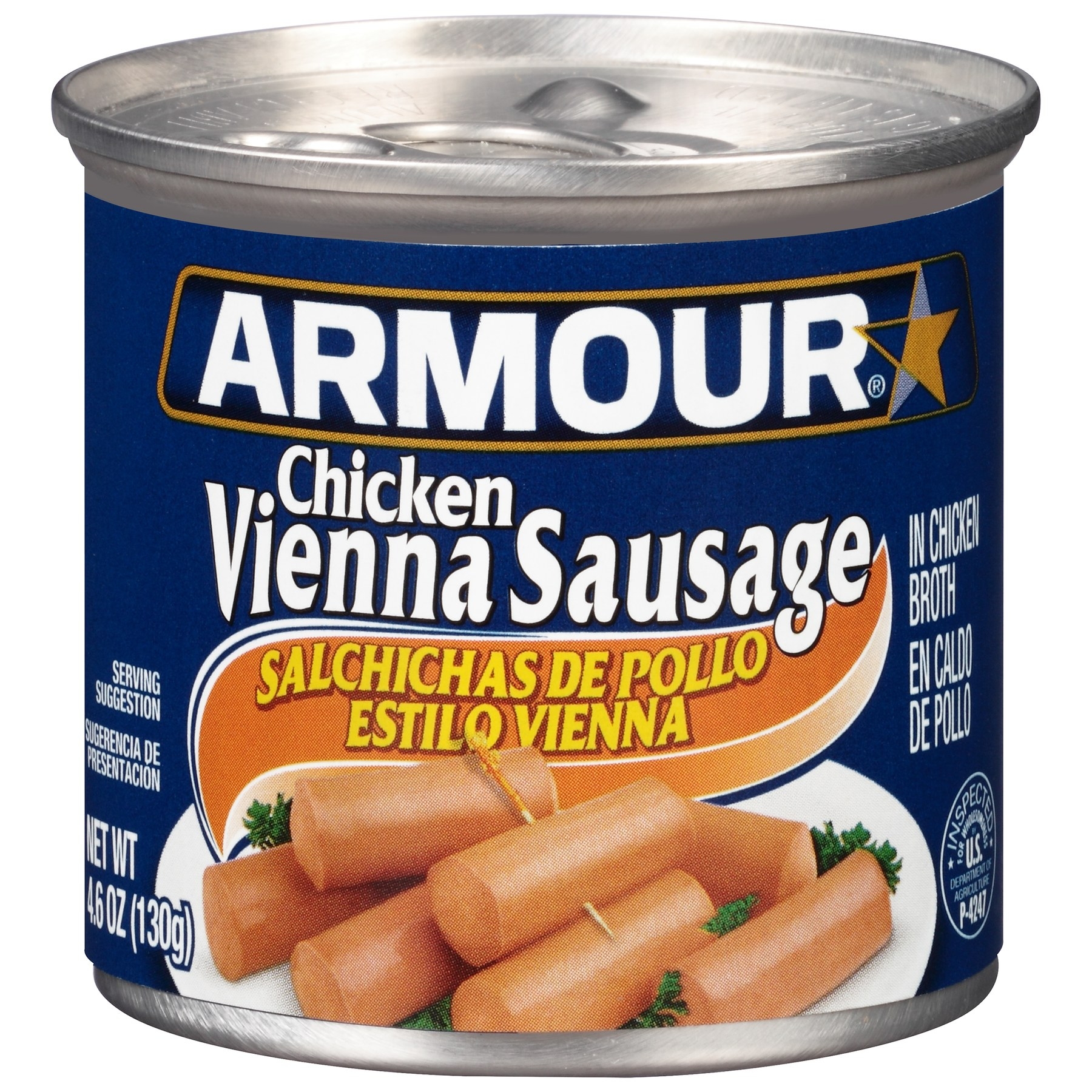 Armour Chicken Vienna Sausage, 4.6 Ounce -- 24 per case.