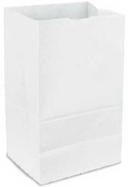 Duro Hilex Poly Standard White Virgin Paper Self Opening Style Grocery Bag, 2 Pound -- 500 per case