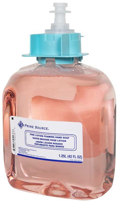 Prime Source Pink Lotion Foam Hand Soap, 1250 Ml -- 4 Per Case