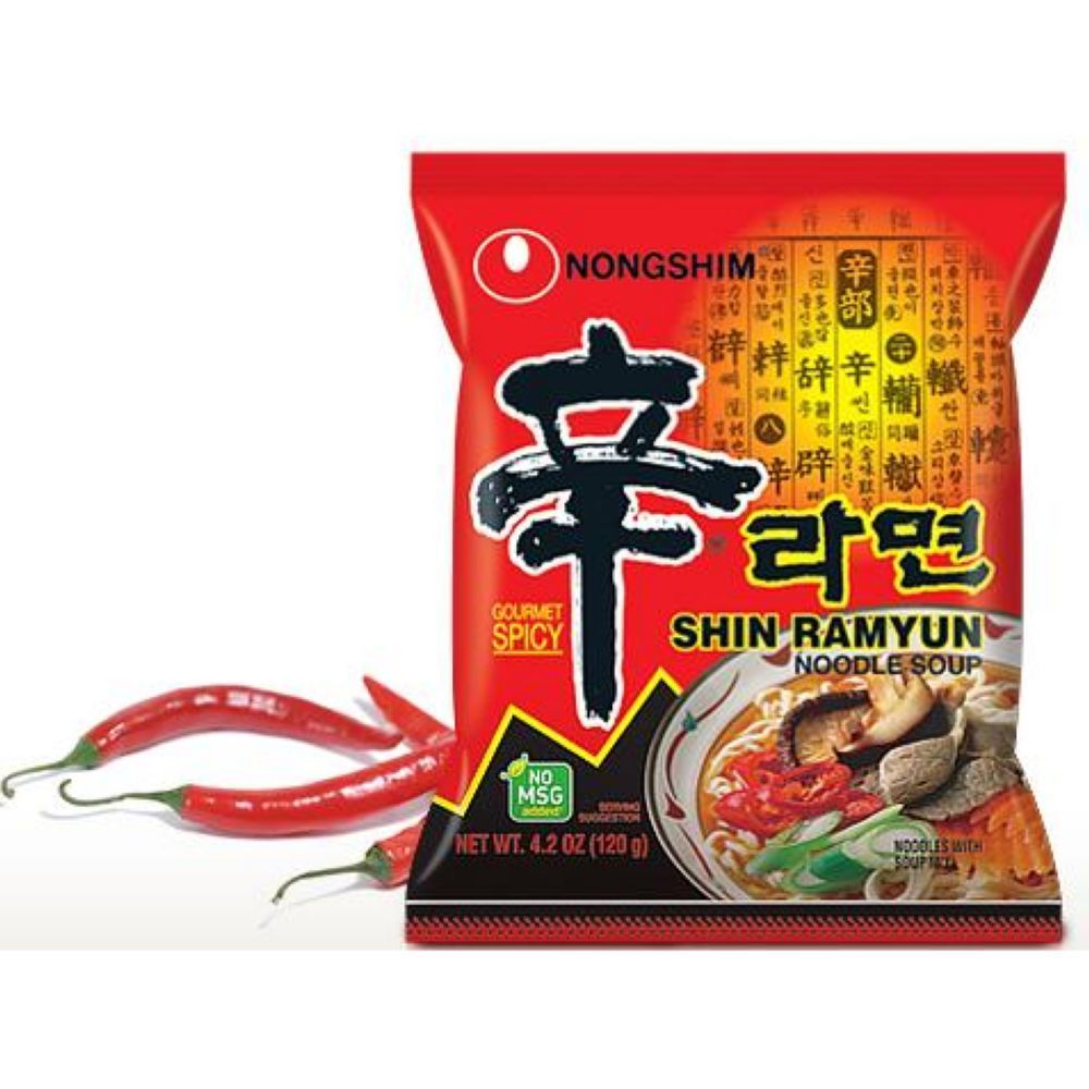 Nongshim Shin Ramyun Noodle Soup, 4.2 Ounce -- 10 Per Case