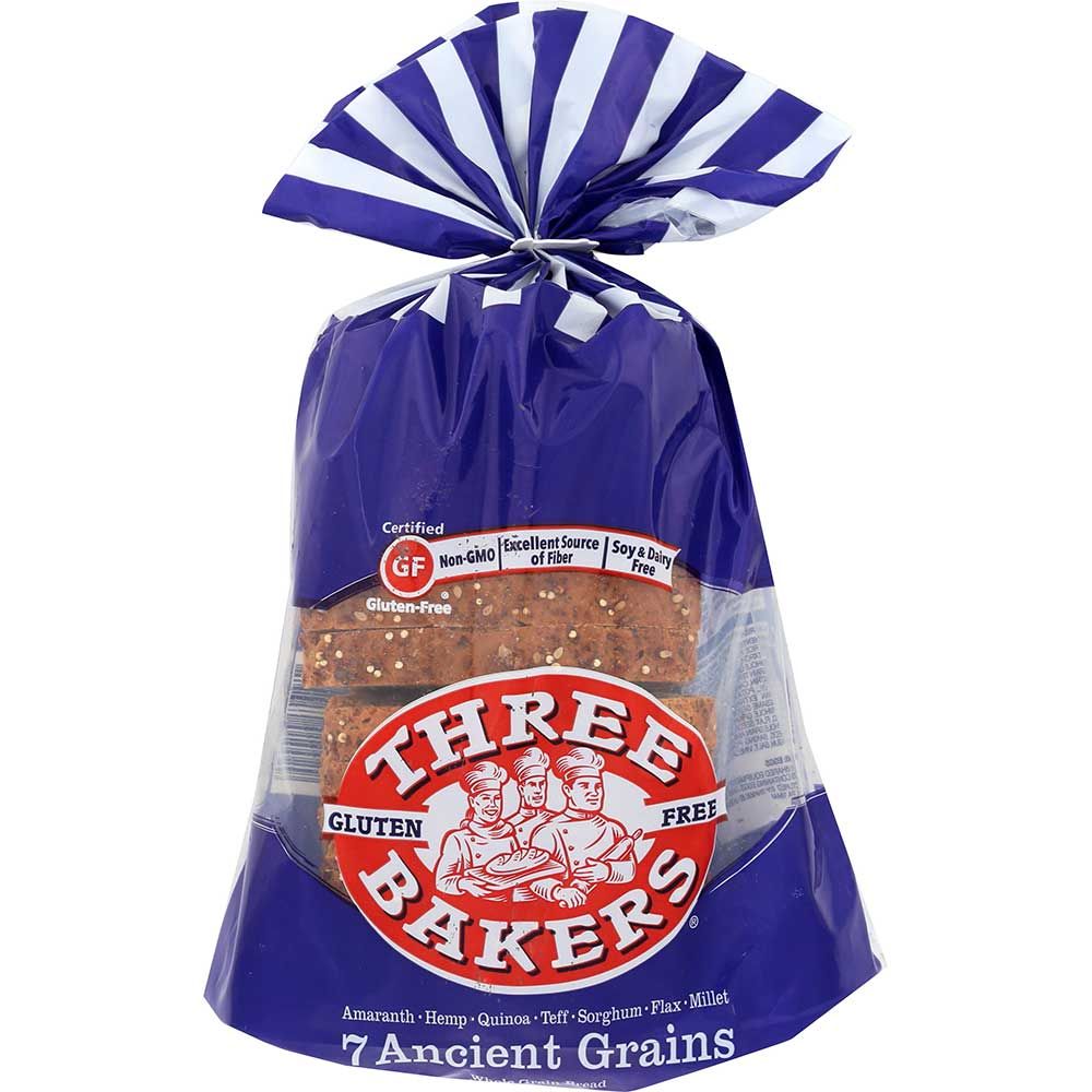Three Bakers 7 Ancient Grains Whole Grain Bread, 17 Ounce -- 6 Per Case