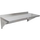 John Boos 18 Gauge Stainless Steel Wall Shelf with Pot Rack, 120 x 12 inch.