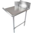 John Boos 14 Gauge Stainless Steel 300 Series Clean Straight Right Dishtable, 108 inch Length.