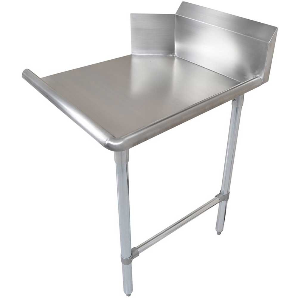 John Boos 14 Gauge Stainless Steel 300 Series Clean Straight Left Dishtable, 108 Inch Length