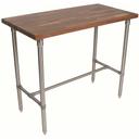 John Boos Cucina Classico in Walnut Utility Table, 48 x 24 x 36 inch.