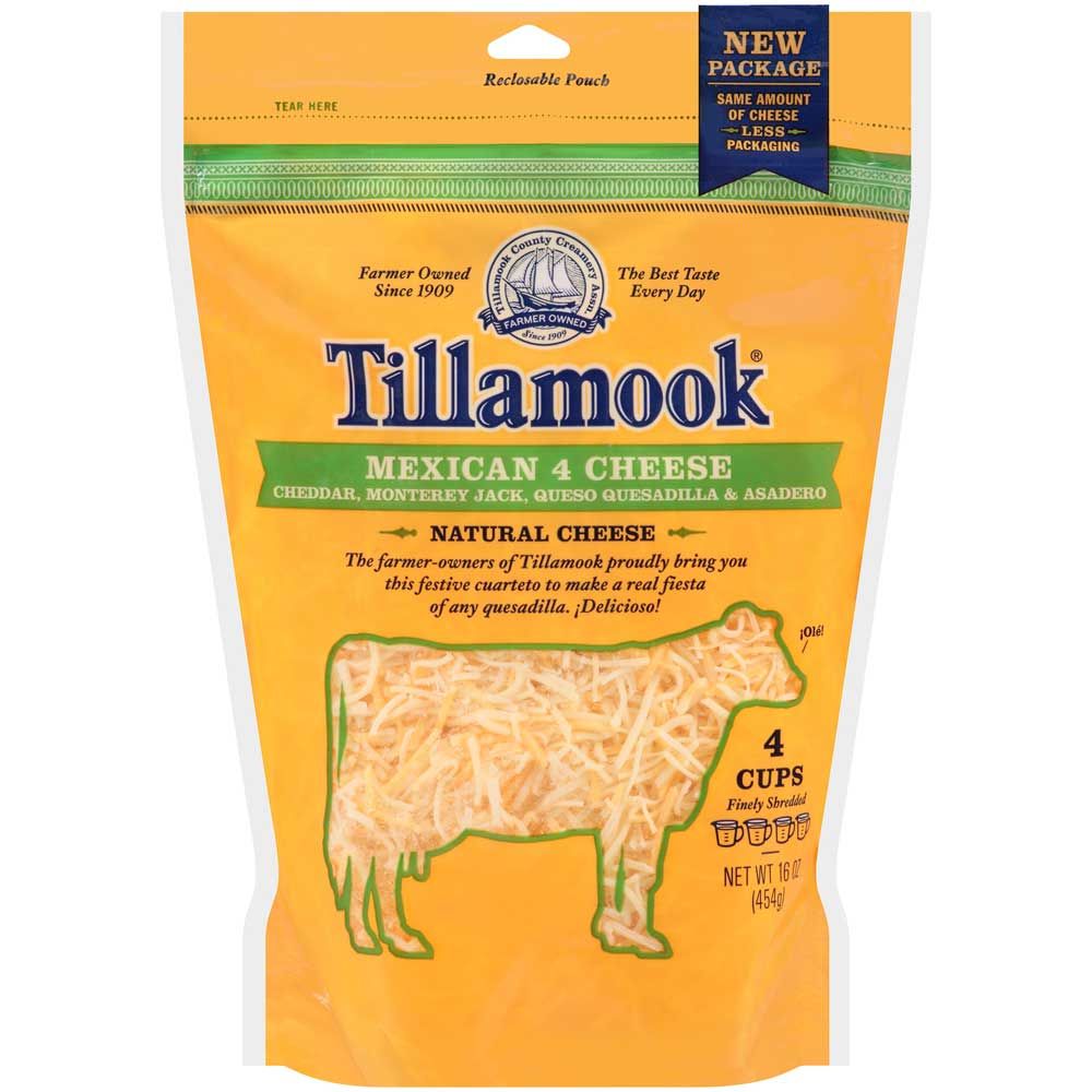 Tillamook Mexican 4 Farmstyle Shredded Cheese, 16 Ounce -- 12 Per Case