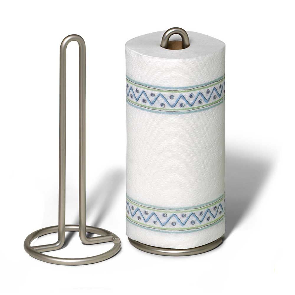 Spectrum Satin Nickel Euro Paper Towel Holder, 12.5 X 5.5 X 5.5 Inch
