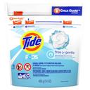 Tide Pods Free and Gentle Laundry Detergent Liquid, 16 count per pack -- 6 per case.