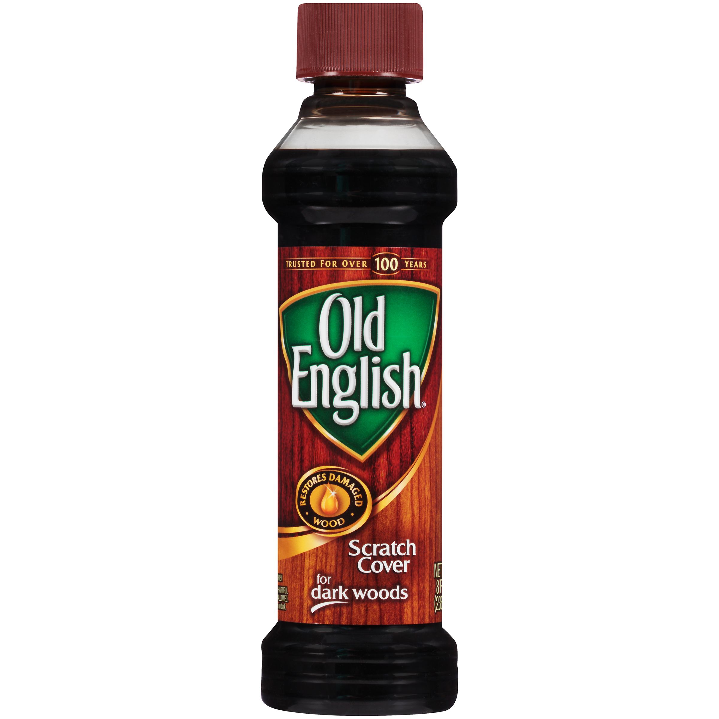 Old English Scratch Cover Only For Dark Wood Liquid, 8 Ounce -- 6 Per Case