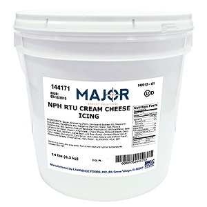 Major Bakery Solutions Cream Cheese Icing, 18 Pound.