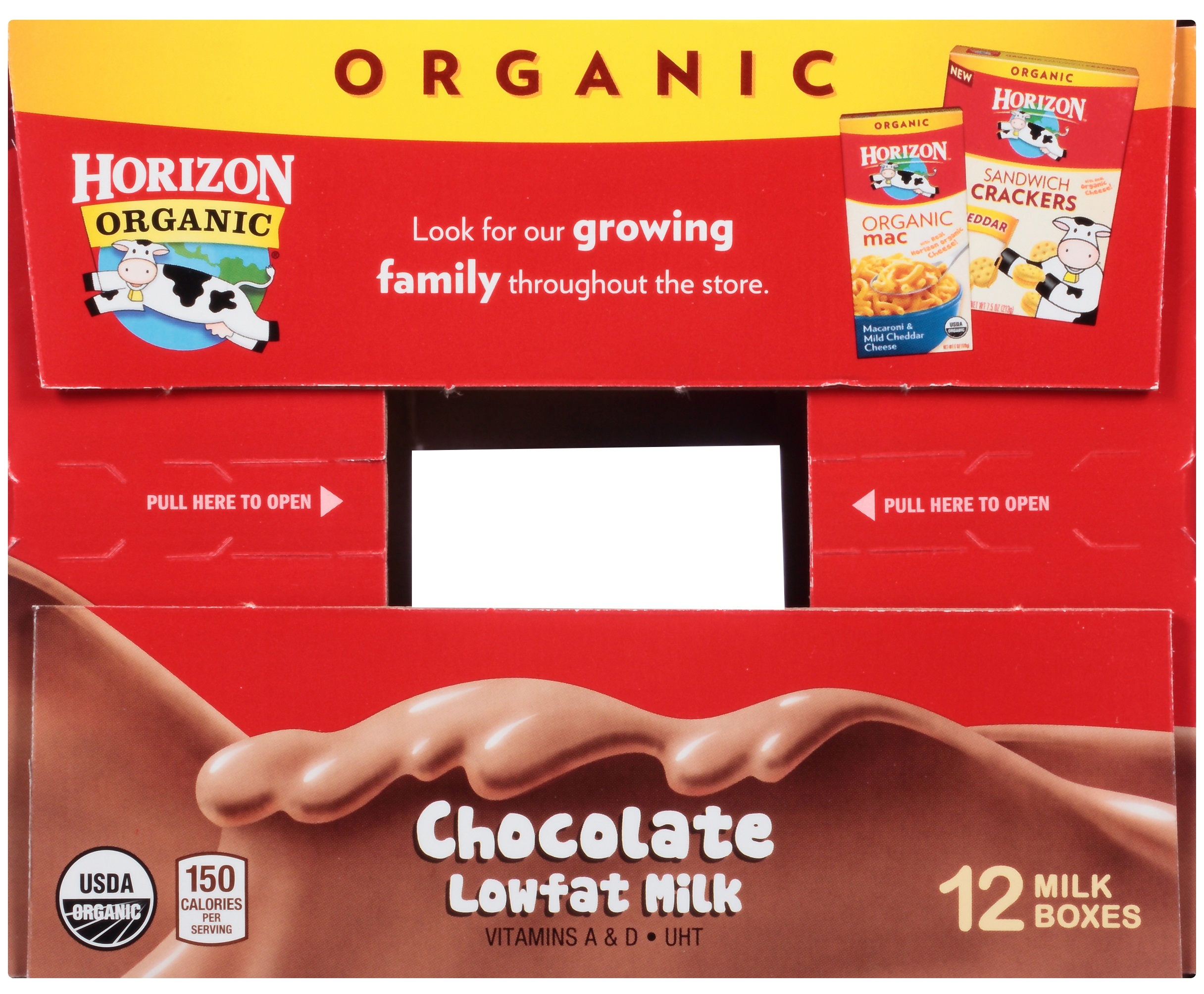 Horizon Organic 1 Percent Low Fat Chocolate Milk, 8 Fluid Ounce -- 12 per case.