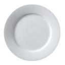 Vertex China Argyle Collection Undecorated Porcelain White Wide Rim Plate, 9 inch -- 24 per case.