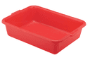 Traex Color Mate Deluxe Food Storage Box - Red, 5 inch -- 6 per case.