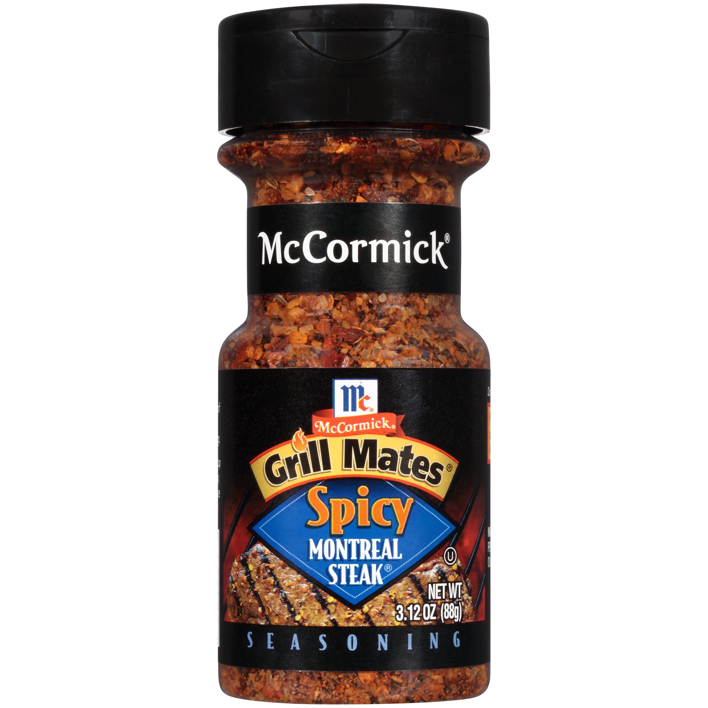 Grill Mates Spicy Montreal Steak Seasoning, 3.12 Ounce -- 72 Per Case