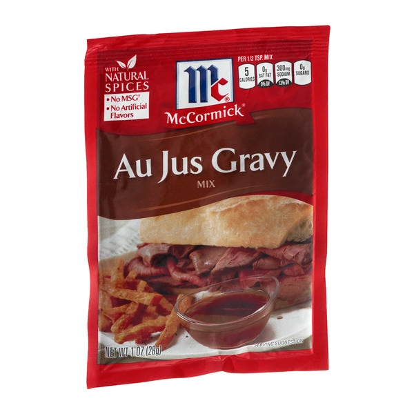 Mccormick Seasoning Au Jus Gravy Mix, 1 Ounce -- 12 per case.