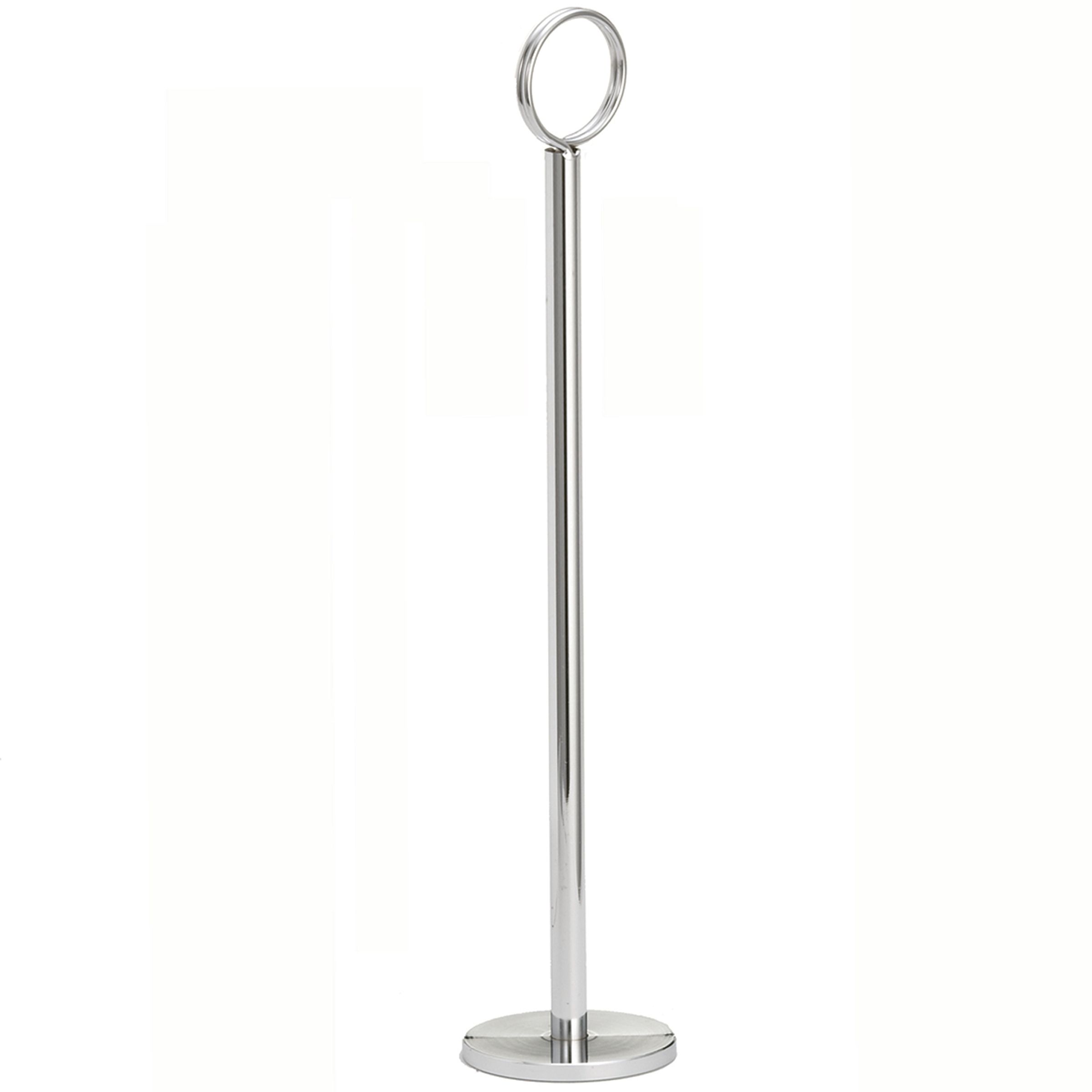 Tablecraft Chrome Plated Card Holder, 2.25 X 2.25 X 12 Inch