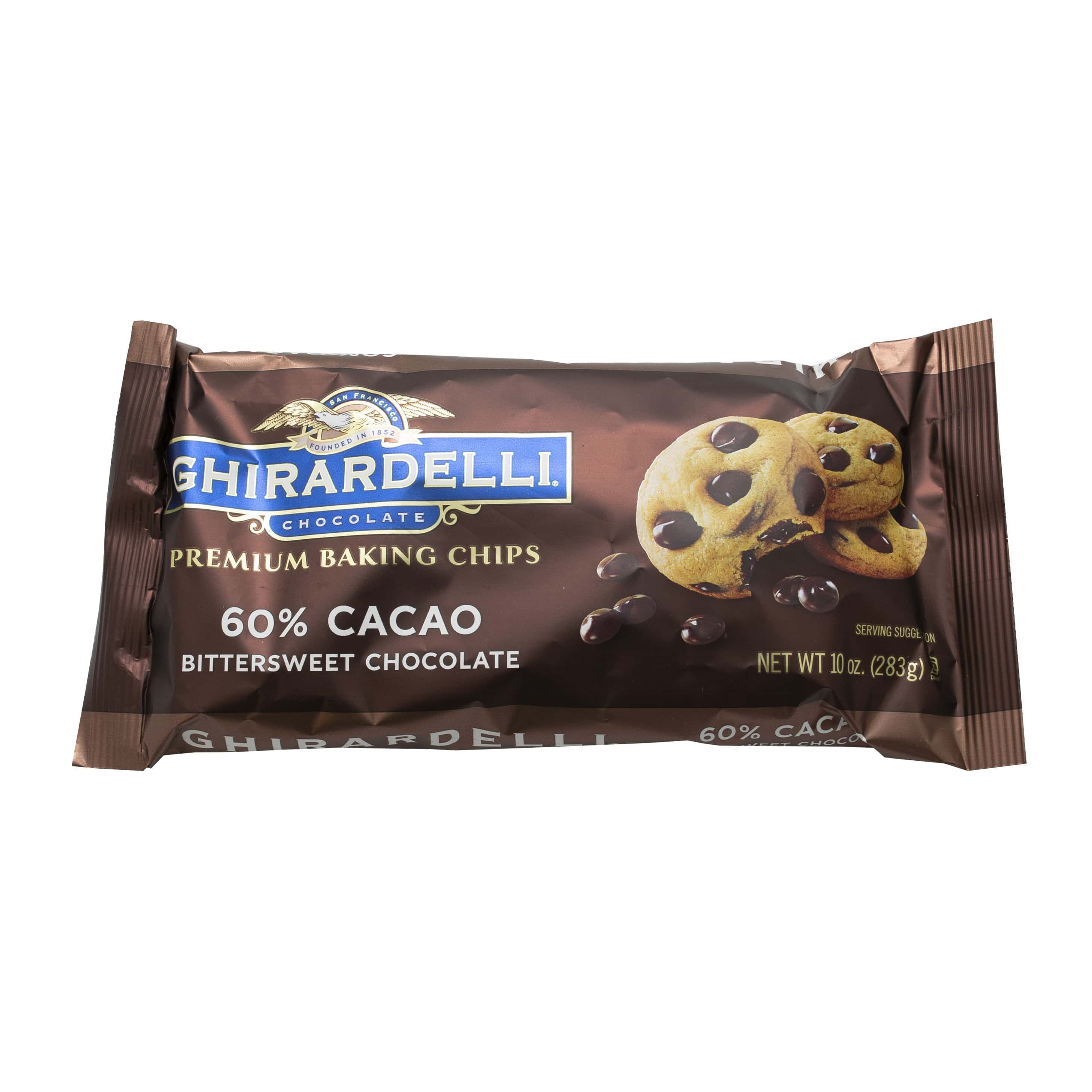 Ghirardelli 60 Percent Cacao Bittersweet Baking Chocolate Chips, 10 Ounce -- 12 Per Case