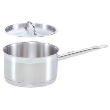 Alegacy Optima II 21CT Stainless Steel Induction Ready Sauce Pan with Cover and Helper Handle, 7.6 Quart.