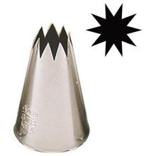 Alegacy Stainless Steel Star Tip Pastry Tube, Tip Number 0