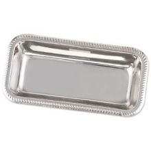 Alegacy Stainless Steel Rectangular Serving Tray, 11 x 5 3/4 x 1 1/2 inch.