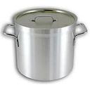 Alegacy Eagleware 8 Gauge 3004 Aluminum Alloy Stock Pot with Cover, 20 Quart.