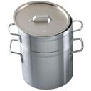 Alegacy Eagleware Professional 8 Gauge Aluminum Double Boiler with Lid, 20 Quart.
