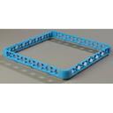 Carlisle Polypropylene Carlisle Blue OptiClean Open Glass Rack Extender, 1.5 inch Height.